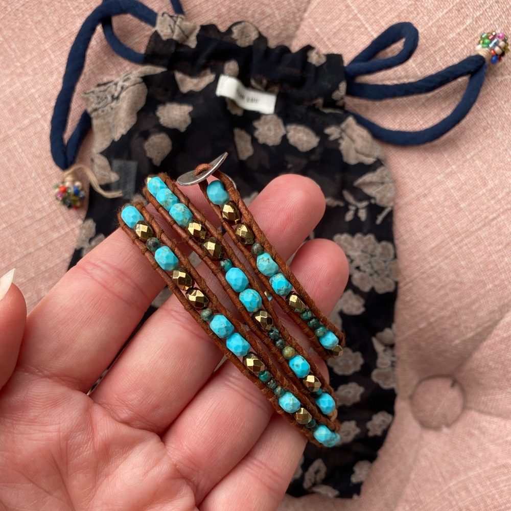 Chan Luu Turquoise Wrap Bracelet